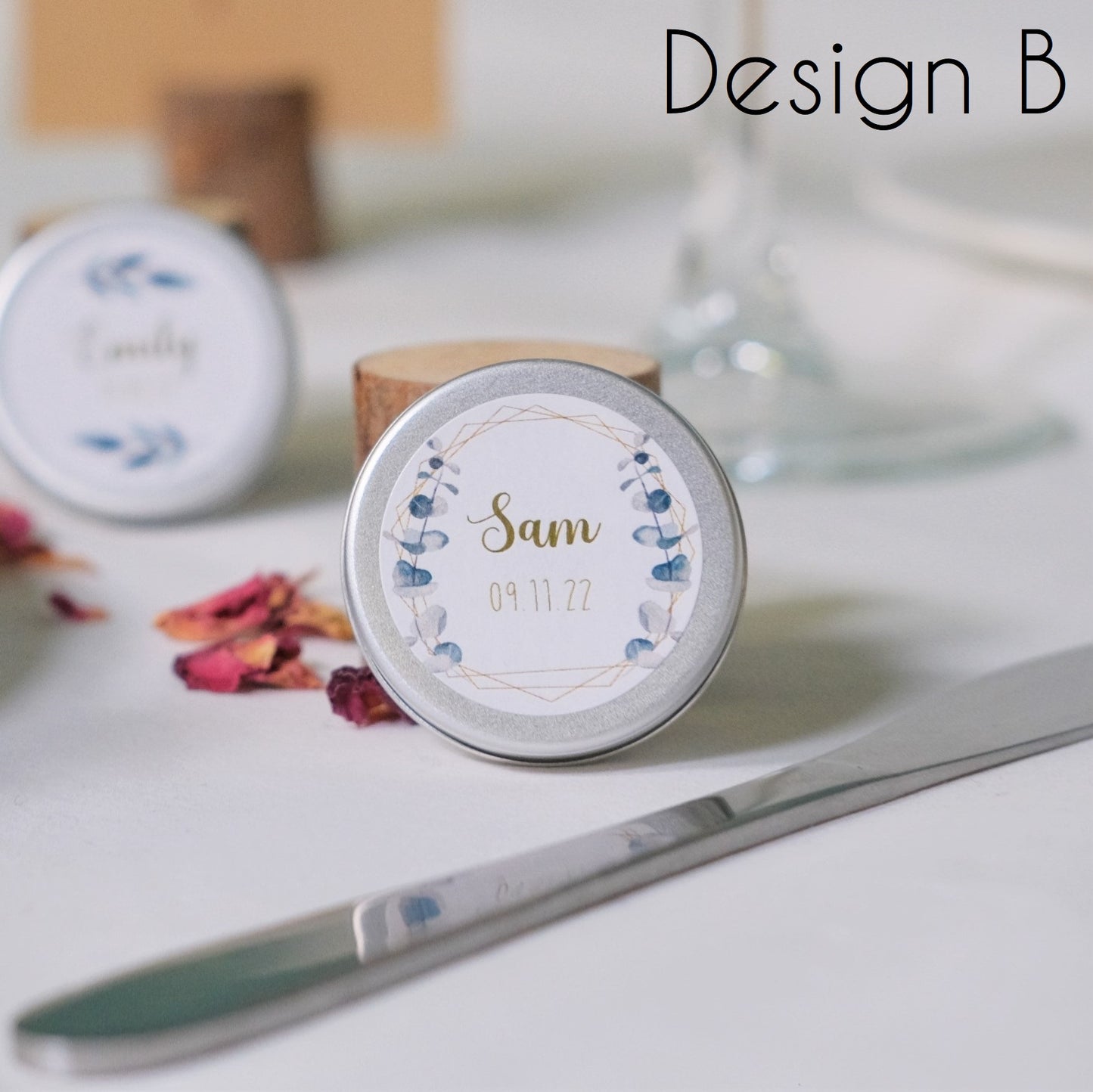 Wedding Place Setting Lip Balm Favour