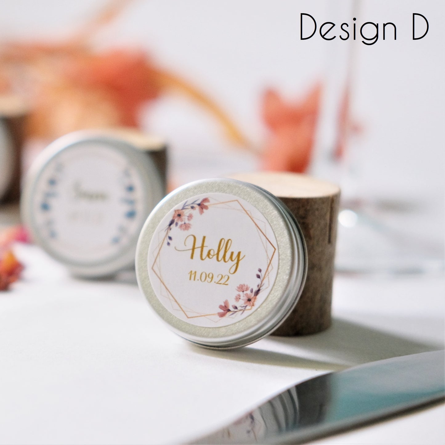 Wedding Place Setting Lip Balm Favour