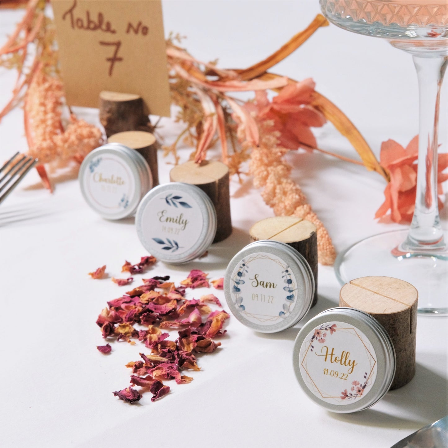 Wedding Place Setting Lip Balm Favour