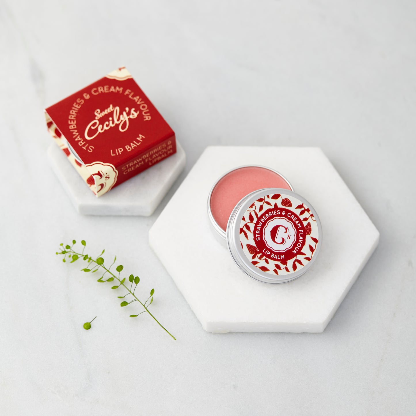 Strawberries and Cream Flavour Lip Balm