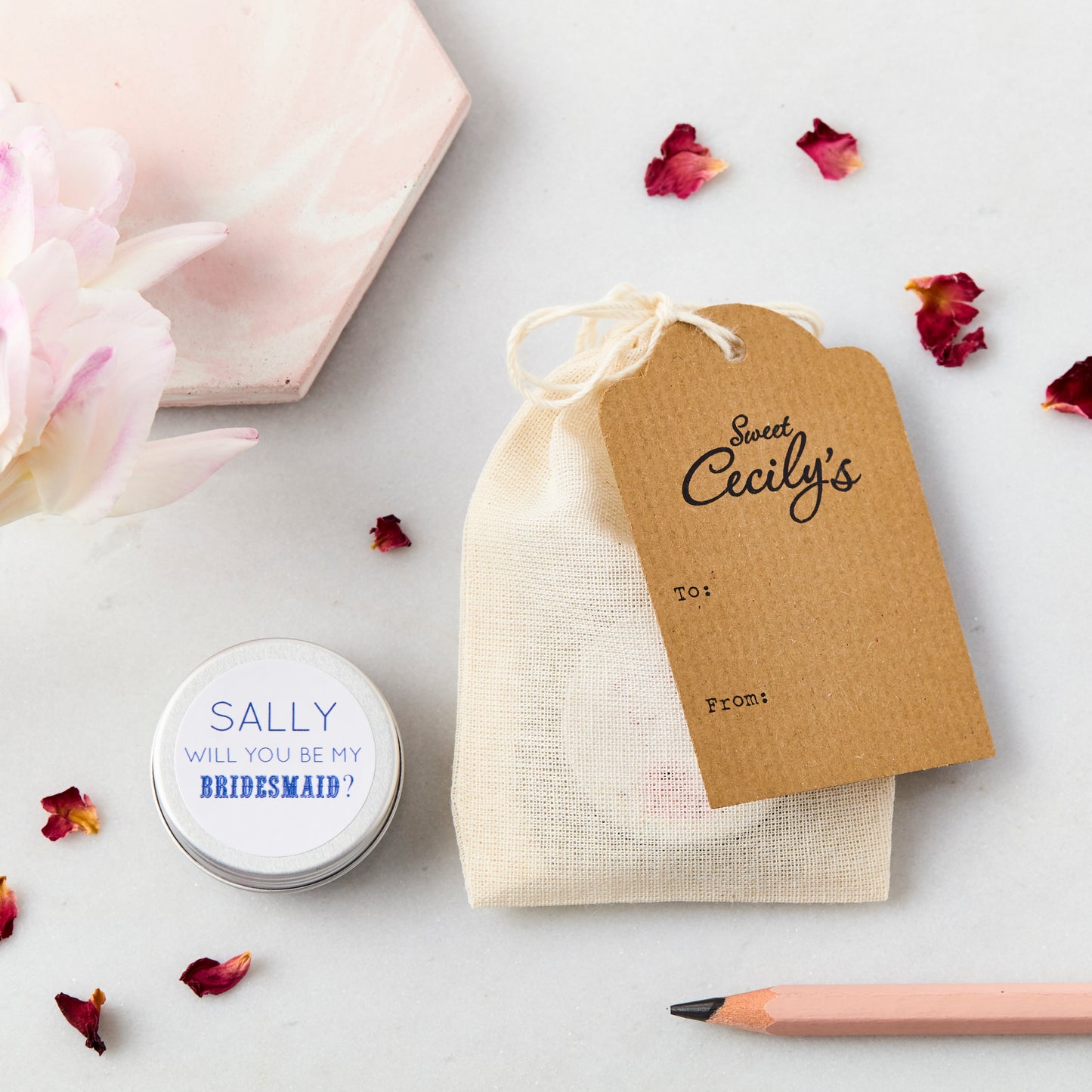 Personalised Will You Be My Bridesmaid Lip Balm Gift